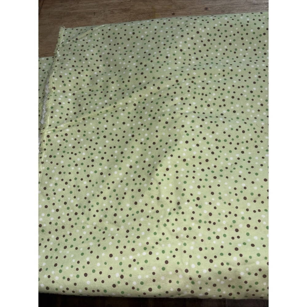 Jo-Ann Cotton Flannel Fabric Lizard Dots Halloween 4 Yds 44" Wide Vintage 1990s